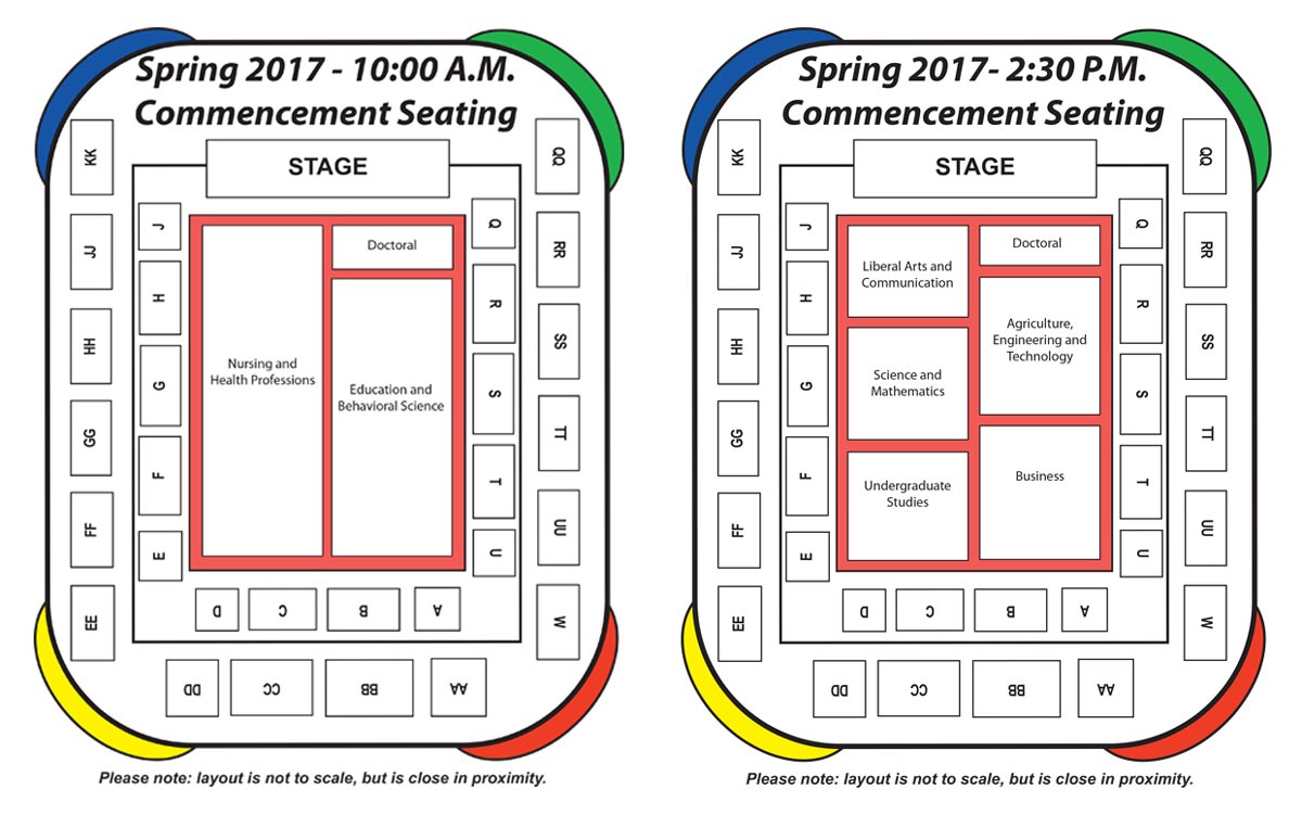 The commencement seating chart
