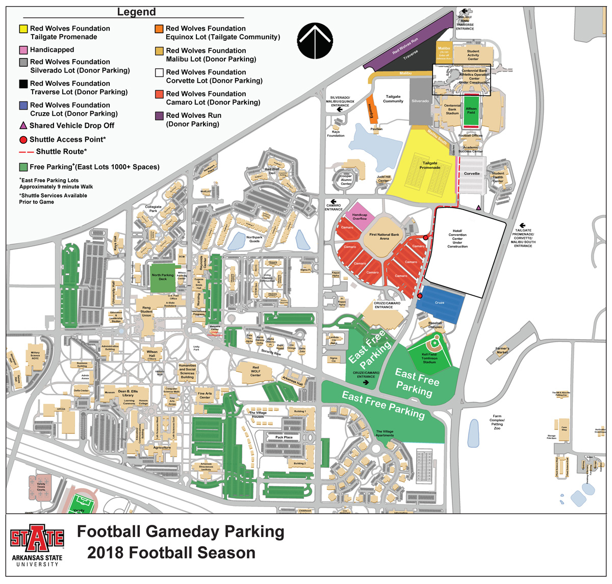 university of arkansas parking map A State Announces Changes To Gameday Parking university of arkansas parking map