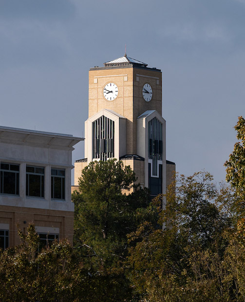 Library clock tower