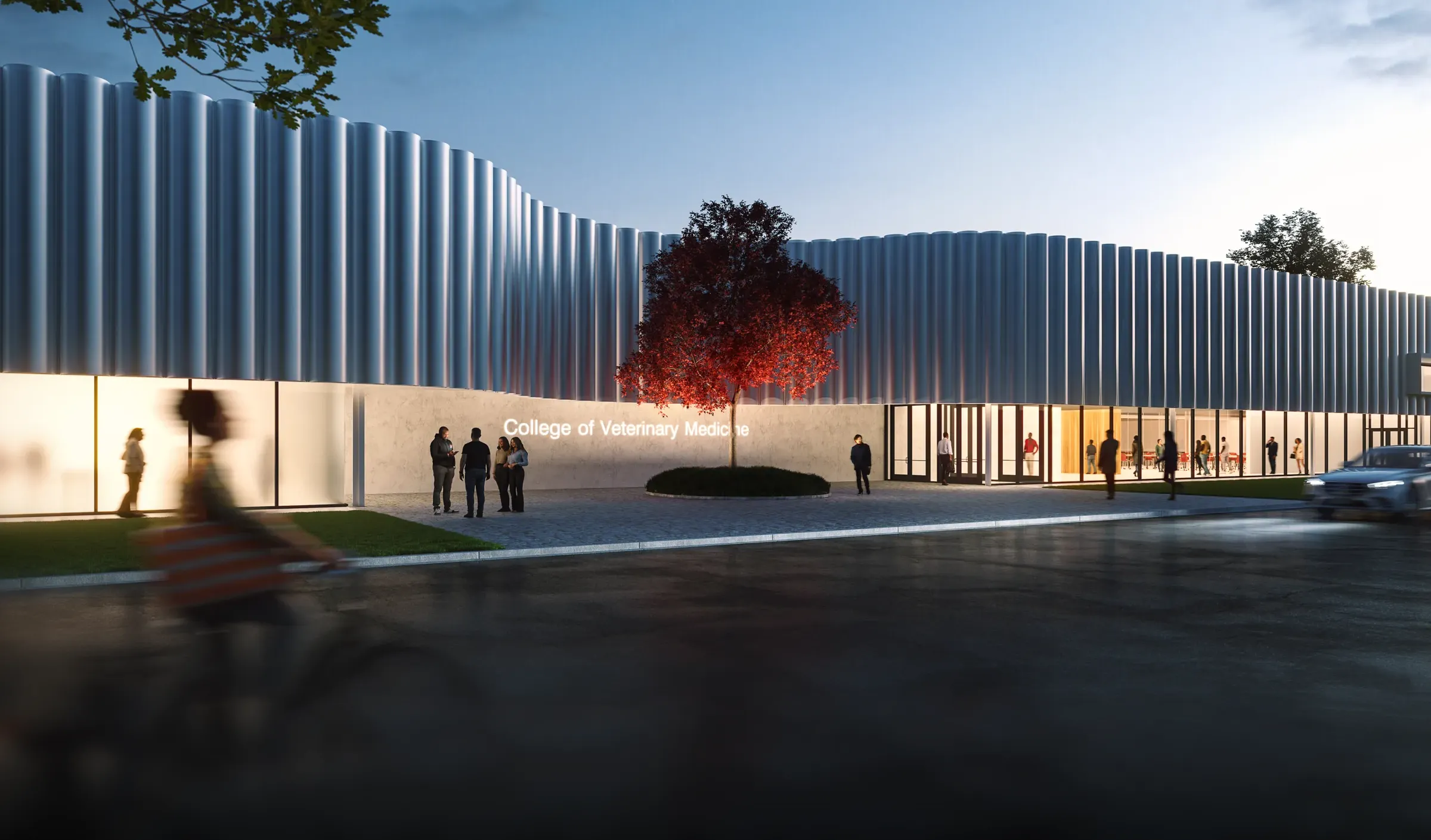 A rendering of the College of Veterinary Medicine Building at A-State