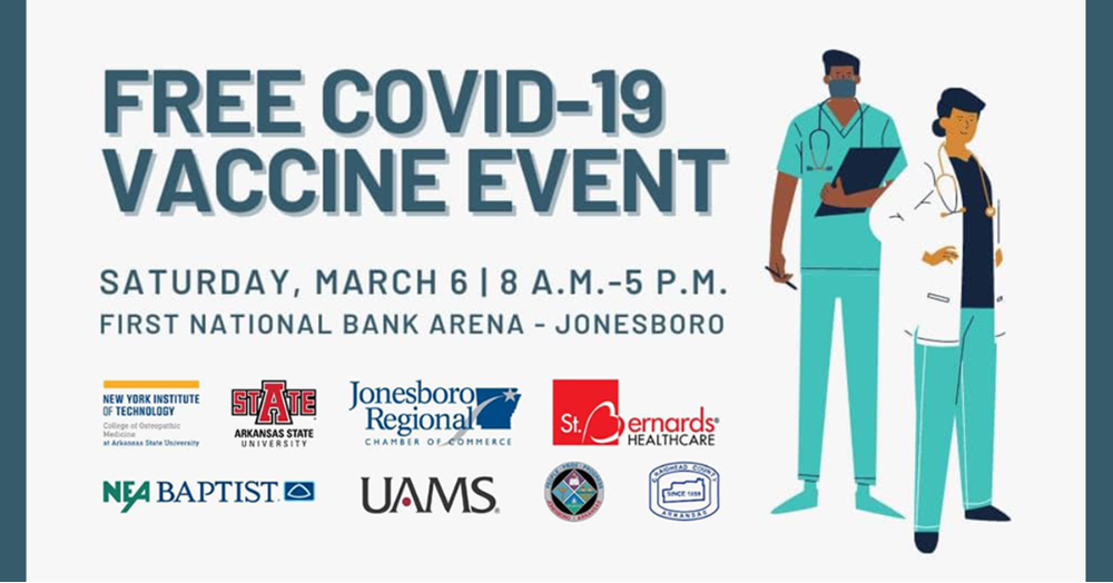 Northeast Arkansas NYIT COVID-19 Vaccine Event Now Open to Food Manufacturing Employees