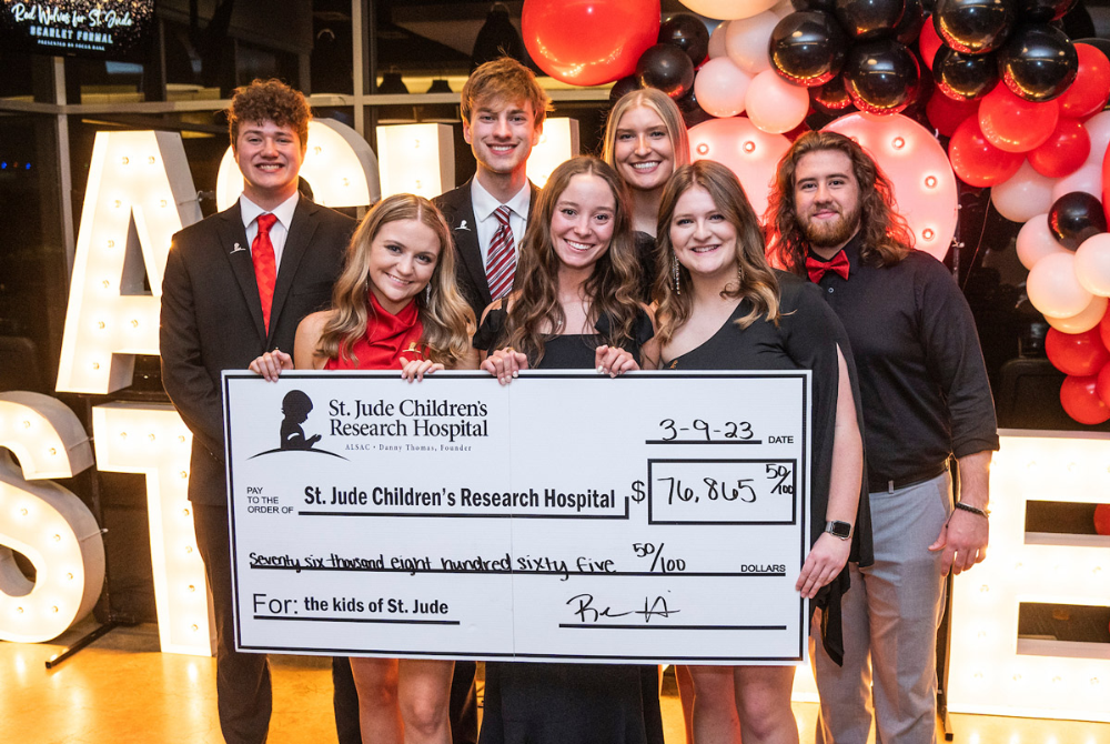 Red Wolves for St. Jude Celebrate $77,115 Fundraising Effort