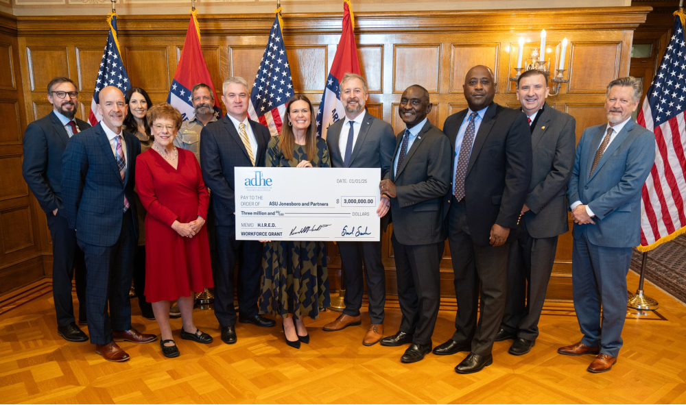 Gov. Sanders and ADHE Award Workforce Training Grant to A-State and Partners