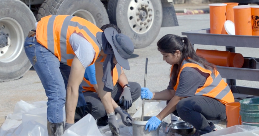 Engineering Students Research Concrete Cost-Saving Technique for Highway Projects