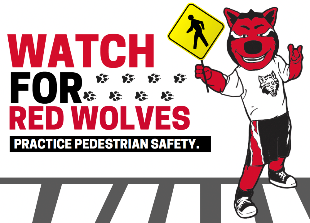 'Watch for Red Wolves' Crosswalk Safety Event Planned for March 15