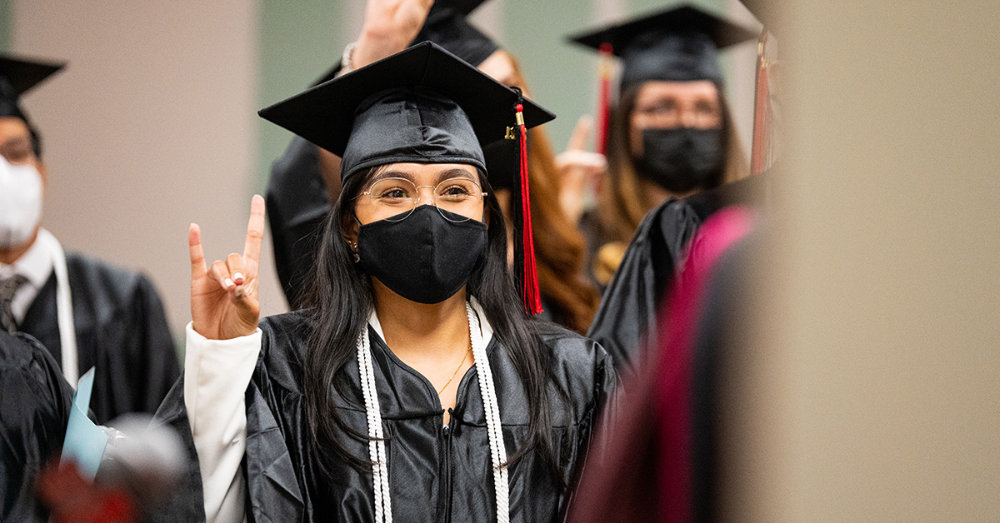 Members of First Class at A-State Campus Queretaro Pick Up Diplomas in Commencement Ceremony