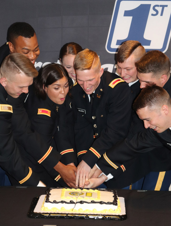 Dept. of Military Science Commissions Eight Army Officers