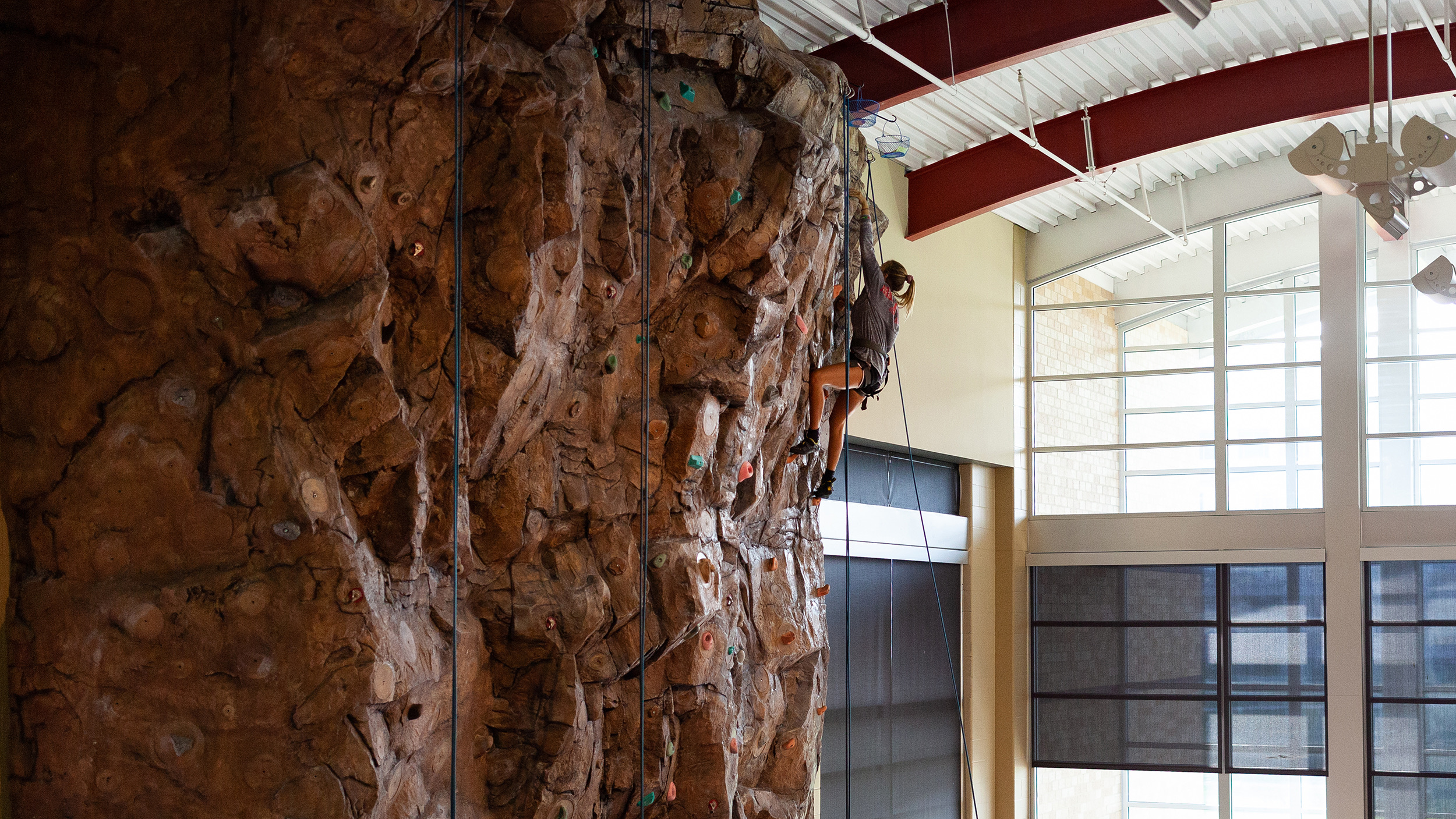 Red WOLF Center Climbing Wall