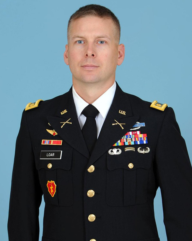Maj. Joseph Loar Named Professor of Military Science