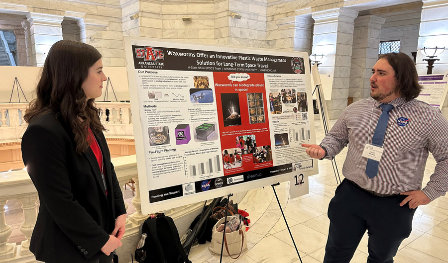 Students Present STEM Posters at the Capitol