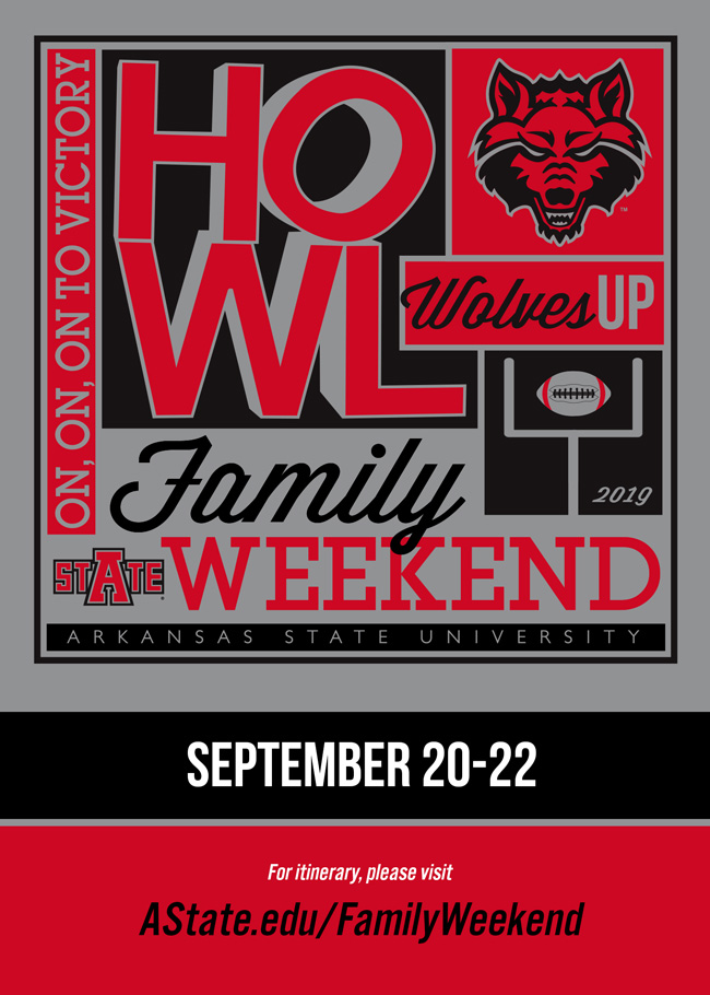 A-State's Family Weekend 2019 Runs Friday thru Sunday