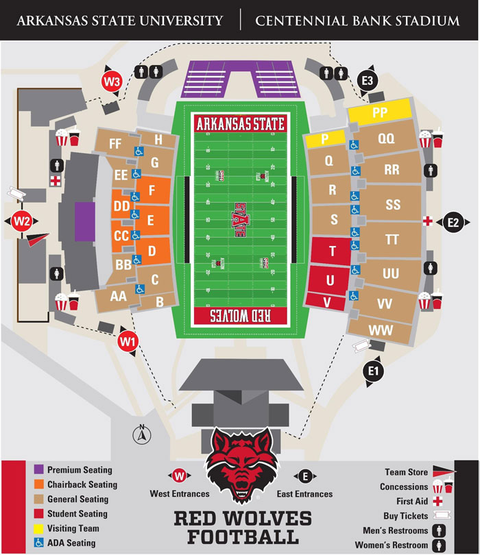 Game Day Information for Red Wolves Fans
