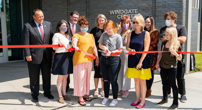 Ribbon is Cut to Open Windgate Center for Three-Dimensional Arts