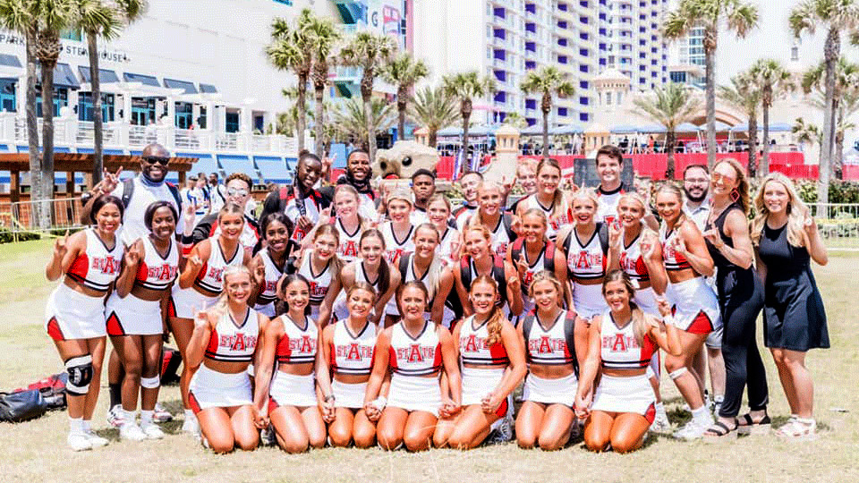 Students in A-State's Spirit Squads Celebrate Record Top Finishes at Nationals