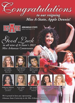 Four A-State Grads Make ‘Top 15’ of 2021 Miss Arkansas Pageant