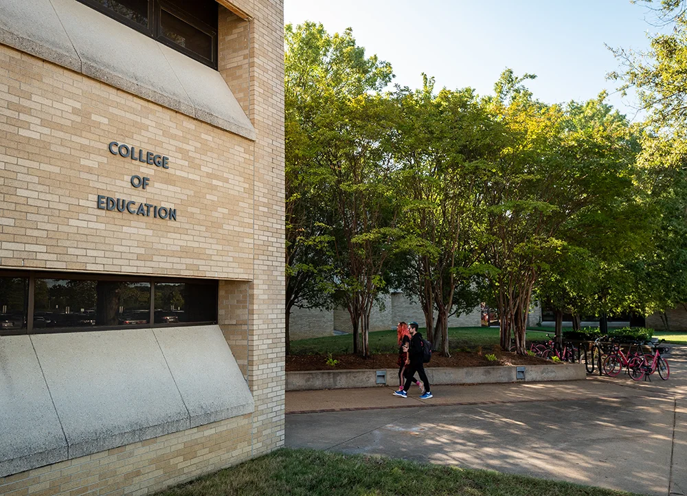 The exterior of the College of Education building.