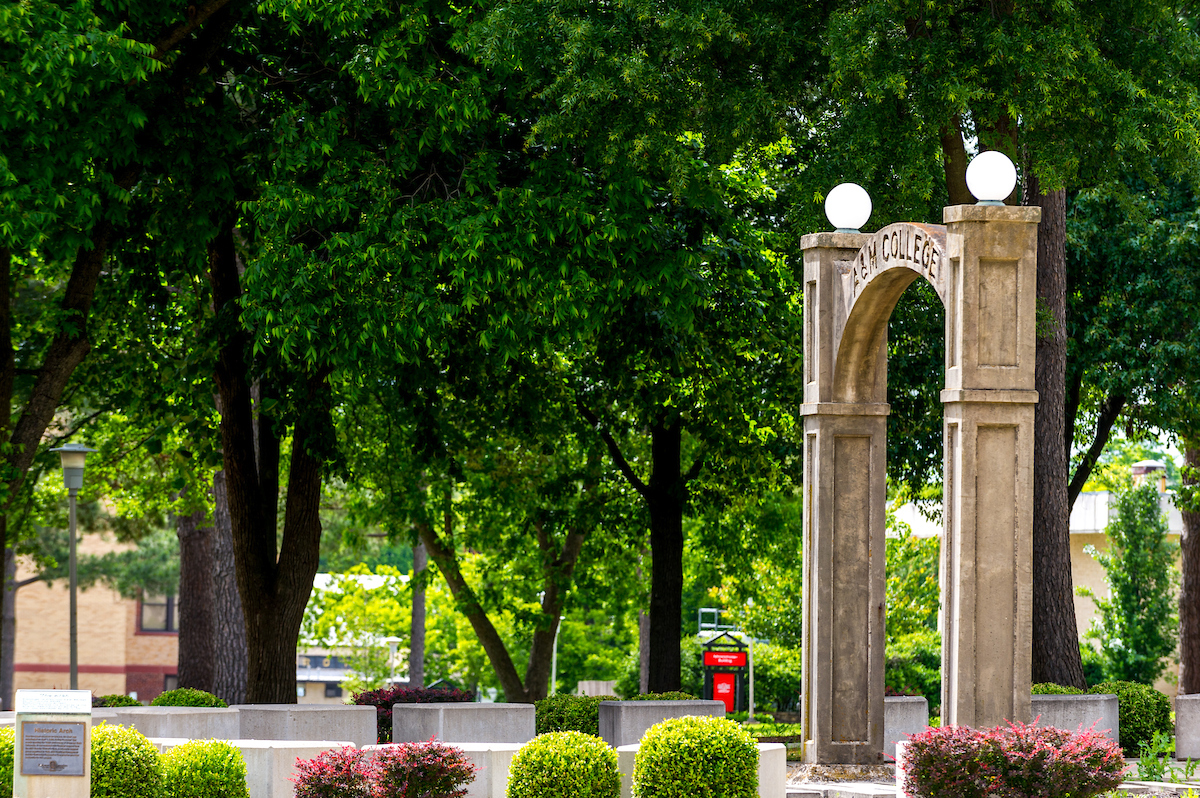 The original arch on campus.