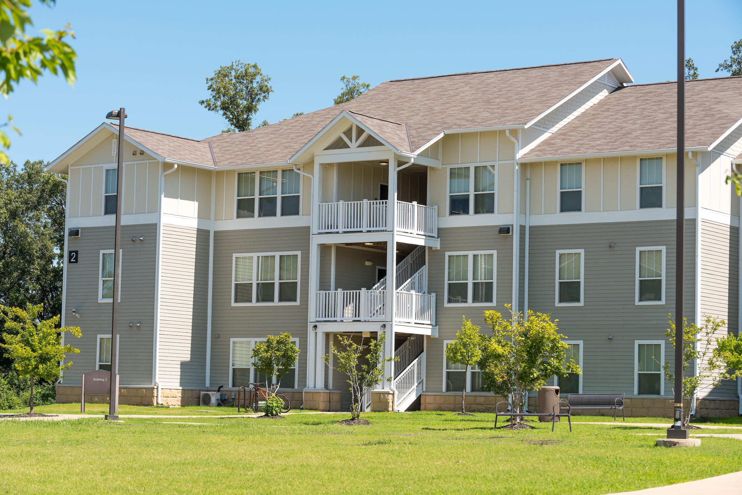 Exterior of the Red Wolf Den building