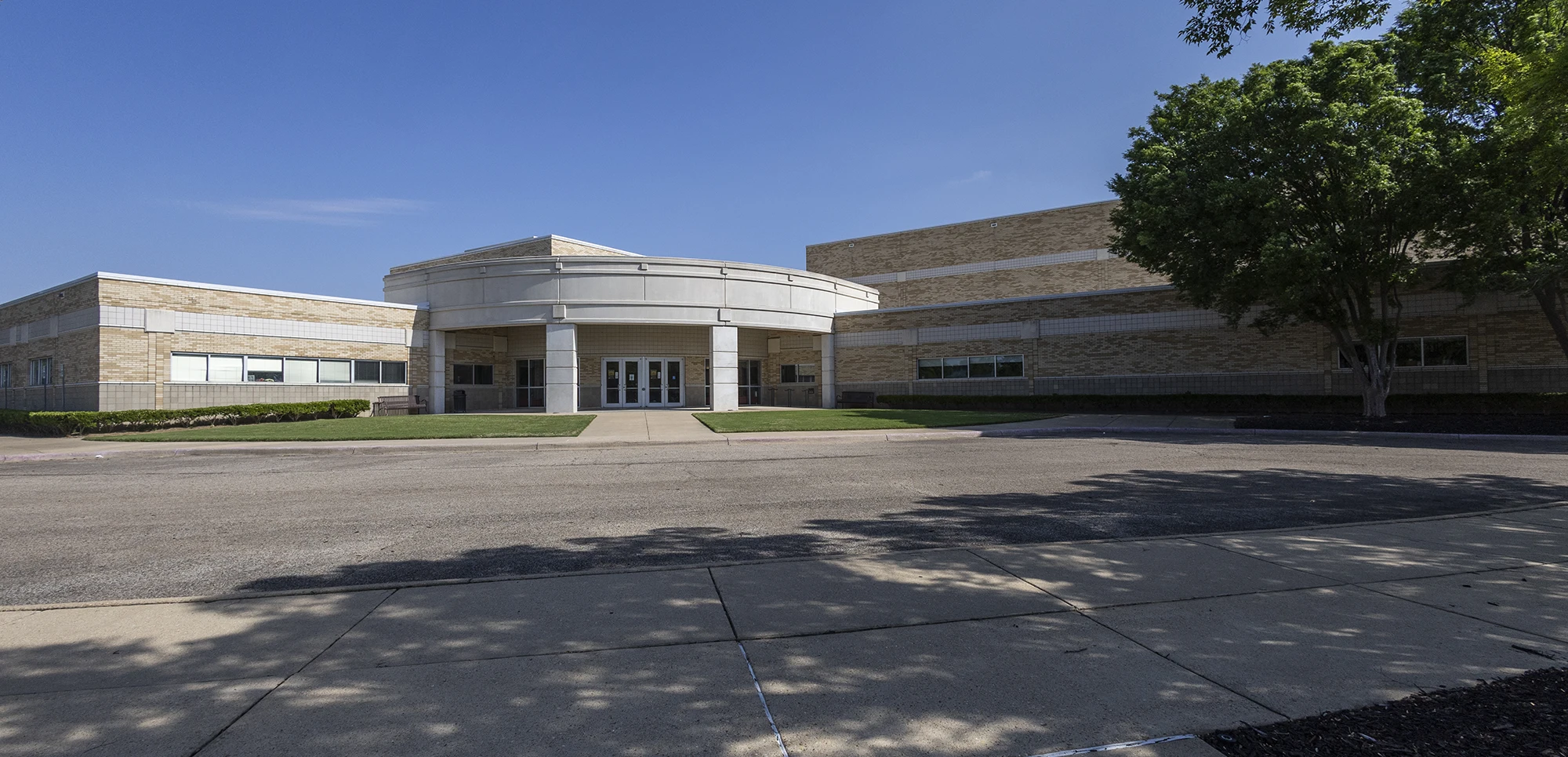 The Fowler Center from afar.